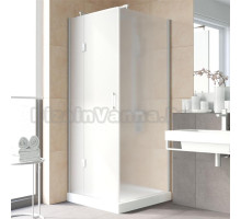 Душевой уголок Vegas Glass AFP-Fis Lux 90 07 10 L профиль матовый хром, стекло сатин