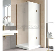 Душевой уголок Vegas Glass AFP-Fis Lux 90 05 10 R профиль бронза, стекло сатин