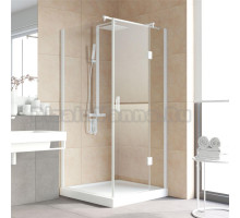 Душевой уголок Vegas Glass AFP-Fis Lux 0100 01 01 R профиль белый, стекло прозрачное