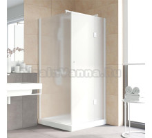 Душевой уголок Vegas Glass AFP-Fis Lux 0100 01 10 R профиль белый, стекло сатин