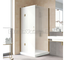 Душевой уголок Vegas Glass AFP-Fis Lux 0100 05 10 L профиль бронза, стекло сатин