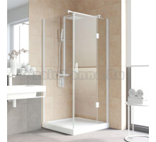 Душевой уголок Vegas Glass AFP-Fis Lux 100*90 01 01 R профиль белый, стекло прозрачное