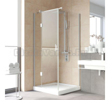 Душевой уголок Vegas Glass AFP-Fis Lux 100*90 07 01 L профиль матовый хром, стекло прозрачное
