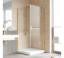 Душевой уголок Vegas Glass AFP-Fis Lux 100*90 09 01 R профиль золото, стекло прозрачное