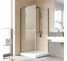 Душевой уголок Vegas Glass AFP-Fis Lux 100*90 05 01 L профиль бронза, стекло прозрачное