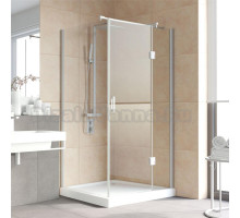 Душевой уголок Vegas Glass AFP-Fis Lux 120*90 07 01 R профиль матовый хром, стекло прозрачное