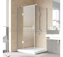 Душевой уголок Vegas Glass AFP-Fis Lux 120*90 07 01 L профиль матовый хром, стекло прозрачное