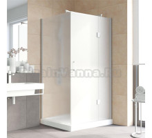 Душевой уголок Vegas Glass AFP-Fis Lux 120*90 07 10 R профиль матовый хром, стекло сатин