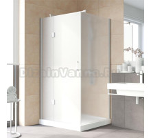 Душевой уголок Vegas Glass AFP-Fis Lux 120*90 07 10 L профиль матовый хром, стекло сатин