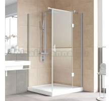Душевой уголок Vegas Glass AFP-Fis Lux 120*100 07 01 R профиль матовый хром, стекло прозрачное