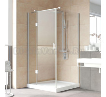 Душевой уголок Vegas Glass AFP-Fis Lux 120*100 07 01 L профиль матовый хром, стекло прозрачное