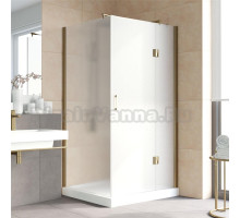 Душевой уголок Vegas Glass AFP-Fis Lux 120*100 05 10 R профиль бронза, стекло сатин