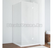Душевой уголок Vegas Glass AFP-Fis 90 01 10 R профиль белый, стекло сатин