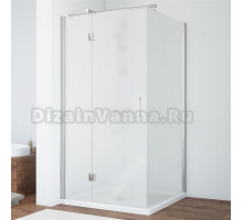 Душевой уголок Vegas Glass AFP-Fis 90 08 10 L профиль глянцевый хром, стекло сатин