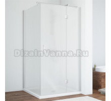 Душевой уголок Vegas Glass AFP-Fis 90 07 10 R профиль матовый хром, стекло сатин