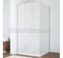 Душевой уголок Vegas Glass AFP-Fis 90 07 10 L профиль матовый хром, стекло сатин