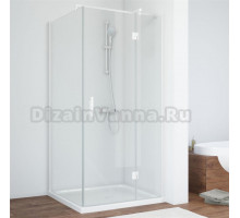Душевой уголок Vegas Glass AFP-Fis 80 01 01 R профиль белый, стекло прозрачное