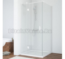Душевой уголок Vegas Glass AFP-Fis 80 01 01 L профиль белый, стекло прозрачное