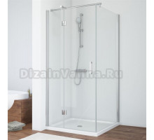 Душевой уголок Vegas Glass AFP-Fis 80 08 01 L профиль глянцевый хром, стекло прозрачное