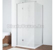 Душевой уголок Vegas Glass AFP-Fis 80 08 10 L профиль глянцевый хром, стекло сатин
