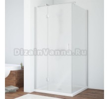 Душевой уголок Vegas Glass AFP-Fis 80 07 10 L профиль матовый хром, стекло сатин