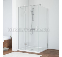 Душевой уголок Vegas Glass AFP-Fis 100 08 01 L профиль глянцевый хром, стекло прозрачное