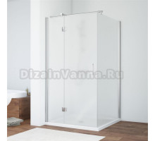 Душевой уголок Vegas Glass AFP-Fis 100 08 10 L профиль глянцевый хром, стекло сатин