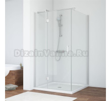 Душевой уголок Vegas Glass AFP-Fis 100 07 01 L профиль матовый хром, стекло прозрачное