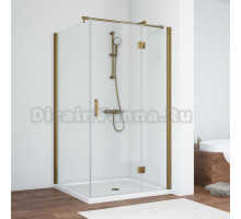 Душевой уголок Vegas Glass AFP-Fis 100 05 01 R профиль бронза, стекло прозрачное