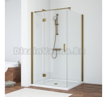 Душевой уголок Vegas Glass AFP-Fis 100 05 01 L профиль бронза, стекло прозрачное