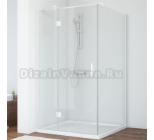 Душевой уголок Vegas Glass AFP-Fis 110 01 01 L профиль белый, стекло прозрачное