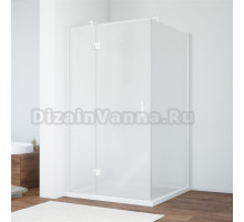 Душевой уголок Vegas Glass AFP-Fis 110 01 10 L профиль белый, стекло сатин