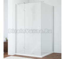 Душевой уголок Vegas Glass AFP-Fis 110 07 10 L профиль матовый хром, стекло сатин