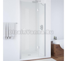 Душевая дверь в нишу Vegas Glass AFP 100 07 01 R профиль матовый хром, стекло прозрачное
