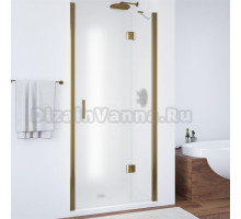 Душевая дверь в нишу Vegas Glass AFP 100 05 10 R профиль бронза, стекло сатин