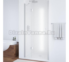 Душевая дверь в нишу Vegas Glass AFP 110 07 10 L профиль матовый хром, стекло сатин