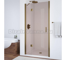 Душевая дверь в нишу Vegas Glass AFP 110 05 05 L профиль бронза, стекло бронза