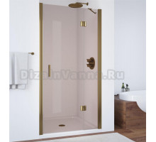 Душевая дверь в нишу Vegas Glass AFP 120 05 05 R профиль бронза, стекло бронза