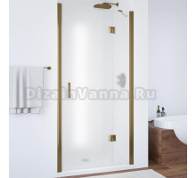 Душевая дверь в нишу Vegas Glass AFP 120 05 10 R профиль бронза, стекло сатин