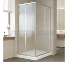 Душевой уголок Vegas Glass ZA-F 90*80 07 02 профиль матовый хром, стекло шиншилла