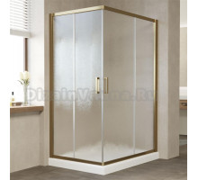 Душевой уголок Vegas Glass ZA-F 120*80 05 02 профиль бронза, стекло шиншилла