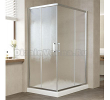 Душевой уголок Vegas Glass ZA-F 120*90 08 02 профиль глянцевый хром, стекло шиншилла