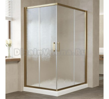 Душевой уголок Vegas Glass ZA-F 120*100 05 02 профиль бронза, стекло шиншилла