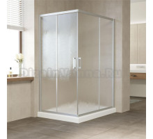 Душевой уголок Vegas Glass ZA-F 120*110 07 02 профиль матовый хром, стекло шиншилла