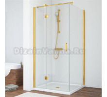 Душевой уголок Vegas Glass AFP-Fis 80 09 01 L профиль золото, стекло прозрачное