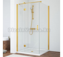Душевой уголок Vegas Glass AFP-Fis 90 09 01 L профиль золото, стекло прозрачное