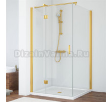 Душевой уголок Vegas Glass AFP-Fis 100 09 01 L профиль золото, стекло прозрачное