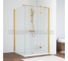 Душевой уголок Vegas Glass AFP-Fis 110 09 01 R профиль золото, стекло прозрачное