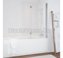 Шторка на ванну Vegas Glass E2V 120 08 02 R профиль глянцевый хром, стекло шиншилла