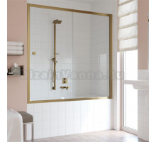 Шторка на ванну Vegas Glass ZV 150 05 01 профиль бронза, стекло прозрачное